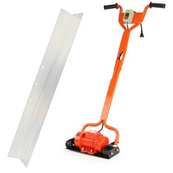 Staggia Vibrante Elettrica per Cemento Calcestruzzo | 200 W | 1,5 m x 14 cm | 2800 giri/min | Raggio di Azione 18 cm